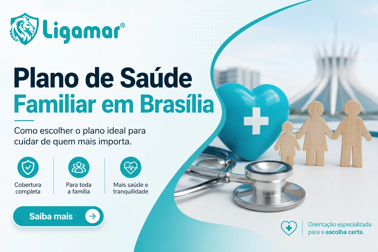 Imagem destacada sobre planos de saúde no DF com orientação da Ligamar Seguros